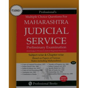 Professional's MCQ's for Maharashtra Judicial Service Preliminary Examination 2026 for Civil Judge Junior Division & Judicial Magistrate First Class (CJJD & JMFC) [Free Delivery]